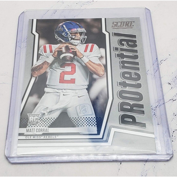 2022 Panini Score Protential Matt Corral Rookie #P-MC Carolina Panthers Ole Miss - Picture 3 of 4